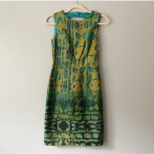 MUSE Snakeskin Print Blue Green Cocktail Dress!